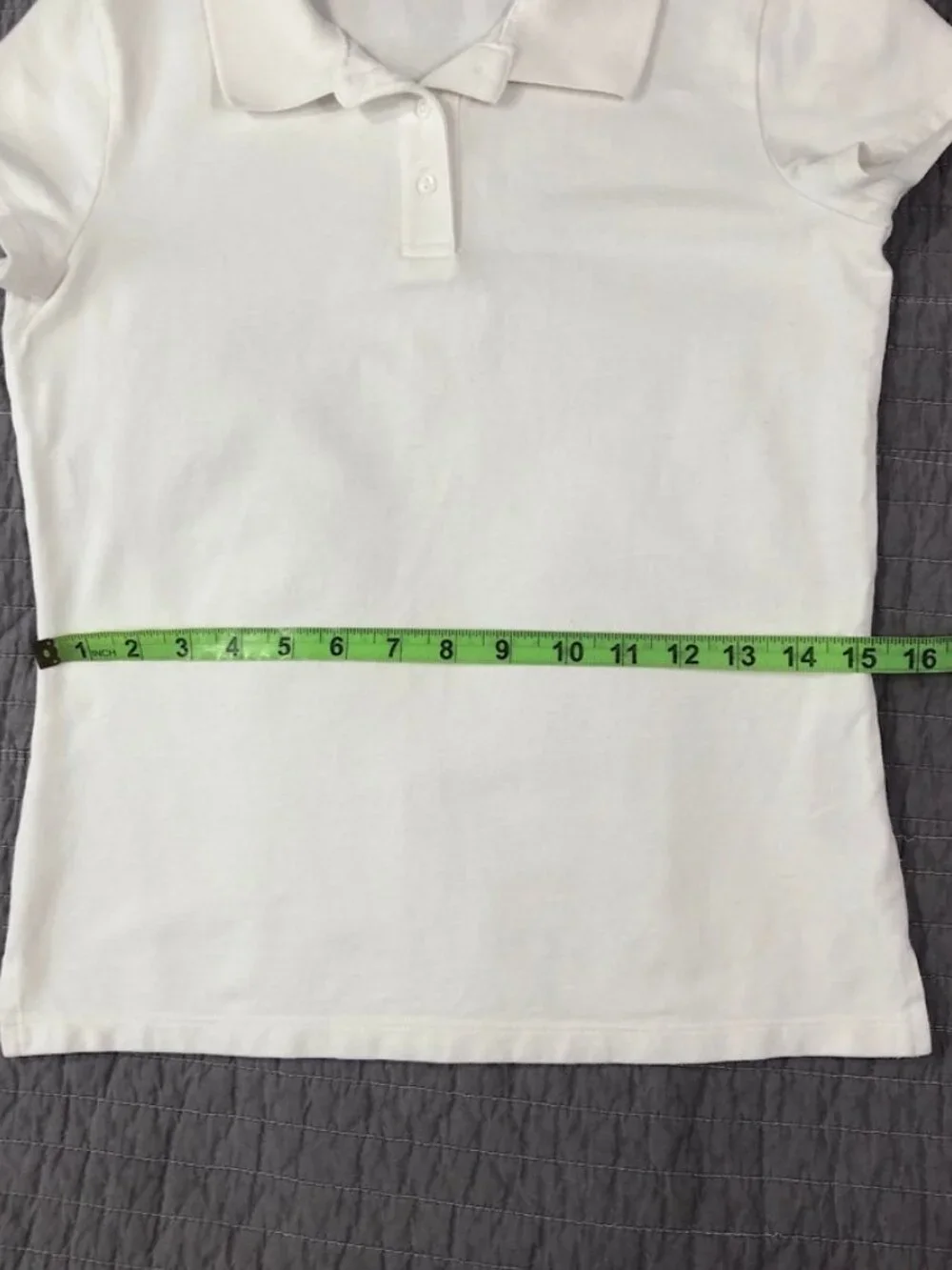 4/$15 Old Navy Polo Shirt Girl XL 14 - 16 Youth White Uniform School Preppy